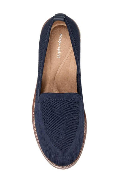 Easy Spirit Women's Vanessa Textured Slip On Sneakers In Dark Blue