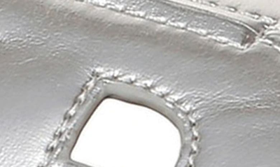 Shop Sam Edelman Bay Cutout Slide Sandal In Silver