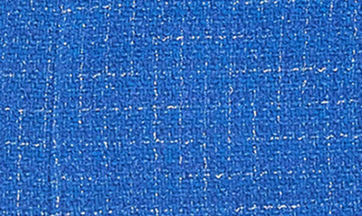Shop Fifteen Twenty Romy Strapless Cotton Blend Tweed Minidress In Blue