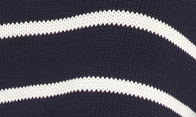 Shop Fifteen Twenty Stripe Crewneck Sweater In Navy