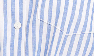 Shop Fifteen Twenty Stripe Long Sleeve Faux Wrap Shirtdress