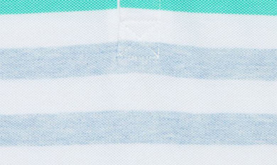 Shop Little Me Kids' Stripe Romper & Hat Set In White/ Blue