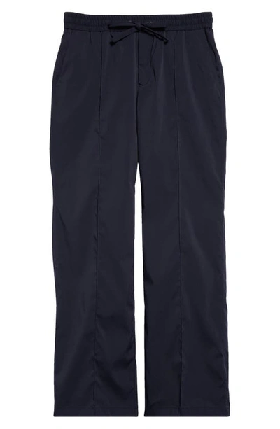 Shop Dolce & Gabbana Stretch Nylon Pants In B3681 Blu Scurissimo 5