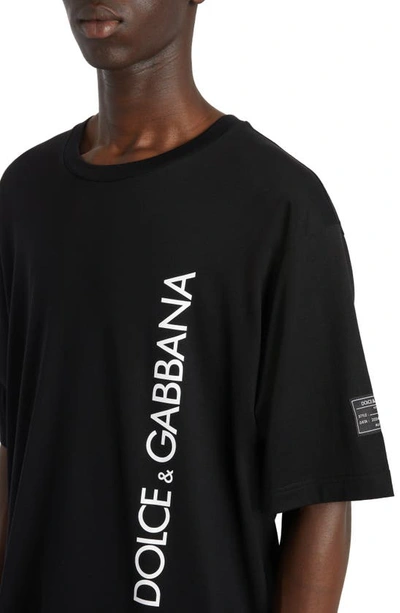 Shop Dolce & Gabbana Logo Graphic T-shirt In Nero