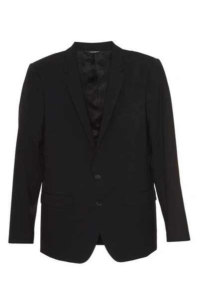 Shop Dolce & Gabbana Martini Fit Stretch Wool Suit In Nero