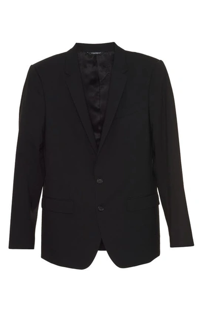 Shop Dolce & Gabbana Dolce&gabbana Martini Fit Stretch Wool Suit In Nero