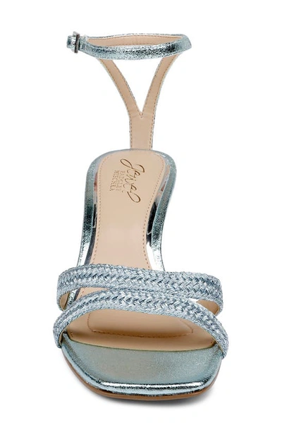 Shop Jewel Badgley Mischka Hayzel Ankle Strap Sandal In Powder Blue