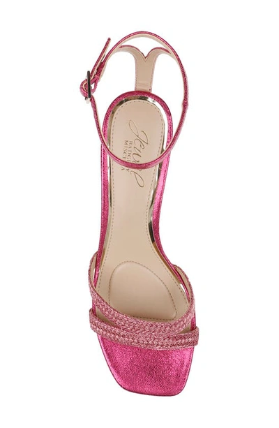 Shop Jewel Badgley Mischka Hayzel Ankle Strap Sandal In Pink