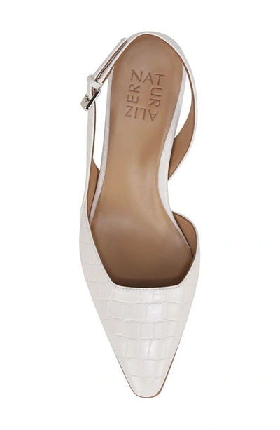 Shop Naturalizer Dalary Slingback Pump In Warm White Faux Leather