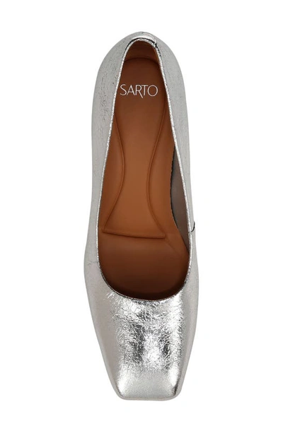Shop Sarto By Franco Sarto Aela Flexa Comfort Pump In Silver