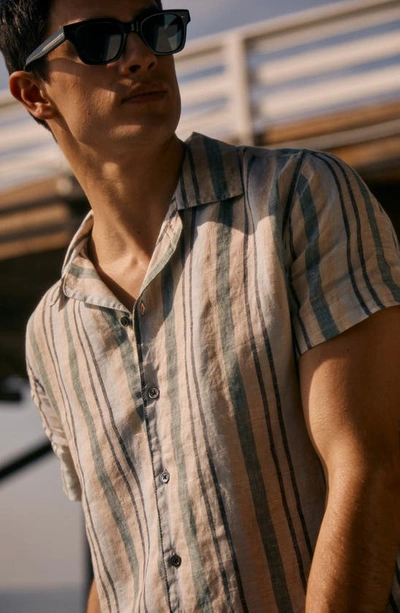 Rails Amalfi Short Sleeve Shirt In Catalan Stripe