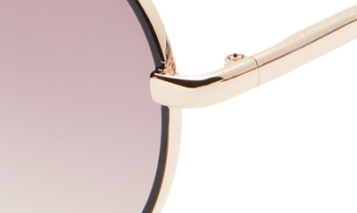 Bp. Gradient Round Sunglasses In Black- Gold