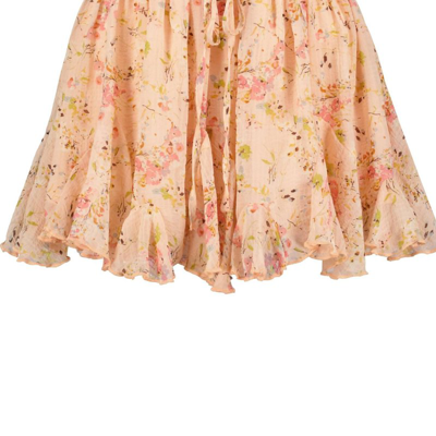 Shop Bishop + Young Good Vibrations Summer Flare Skirt In Orange