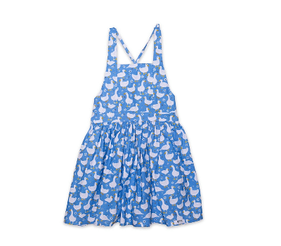 Shop Worthy Threads Tie Back Dress In Ducks In Blue