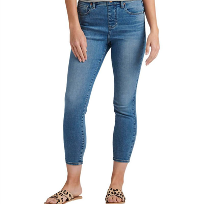 Shop Jag High Rise Valentina Skinny Crop Jean In Blue