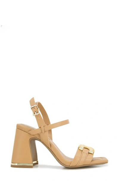Shop Kenneth Cole New York Jessie Ankle Strap Sandal In Doe Leather