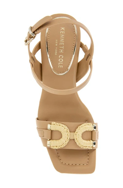 Shop Kenneth Cole New York Jessie Ankle Strap Sandal In Doe Leather