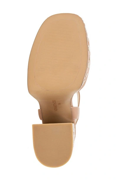 Shop Kenneth Cole New York Dolly Stud Ankle Strap Platform Sandal In Classic Tan Leather