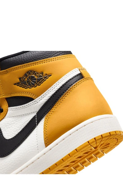 Shop Jordan Air  1 Retro High Top Sneaker In Yellow Ochre/ Black/ Sail