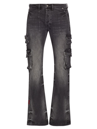 Shop Ksubi Men's  X Juice Wrld 2.0 Bronko Cargo Jeans In Black