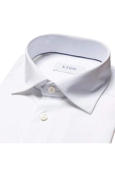 Shop Eton Slim Fit Stretch Dress Shirt In Natural