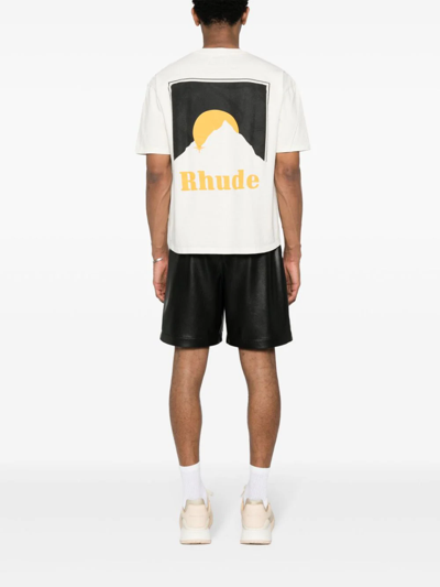 Shop Rhude Moonlight T-shirt In White