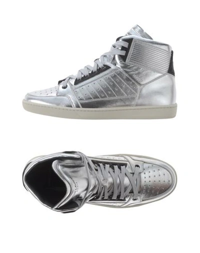 Saint Laurent Sneakers In Silver