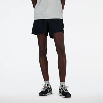 Shop New Balance Men's Sport Essentials Mesh Short 5" In Black