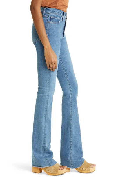 Shop Veronica Beard Cameron Raw Hem Bootcut Jeans In Stargazer