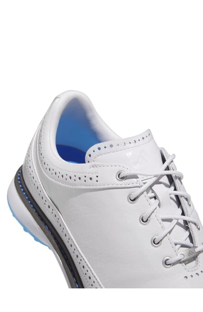 Shop Adidas Golf Mc80 Spikeless Golf Shoe In Grey/ Silver/ Blue Burst