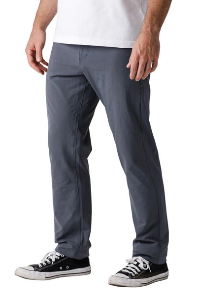 Shop Western Rise Diversion 32-inch Water Resistant Travel Pants In Blue Grey