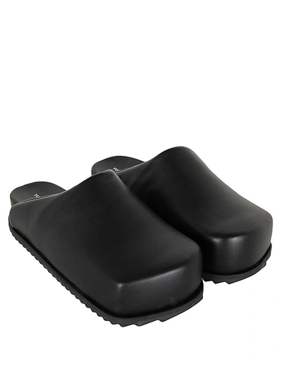 Yume Yume Black Faux Leather Truck Sandals In Black