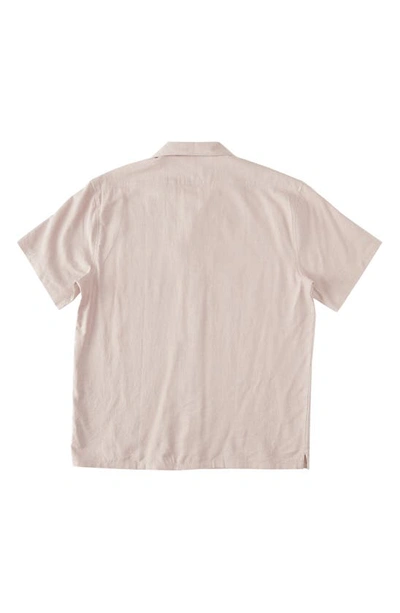 Shop Billabong Vacay Hemp & Organic Cotton Camp Shirt In Dusty Lilac