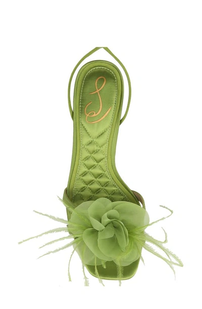 Shop Sam Edelman Pammie Ankle Tie Sandal In Tropic Green Se