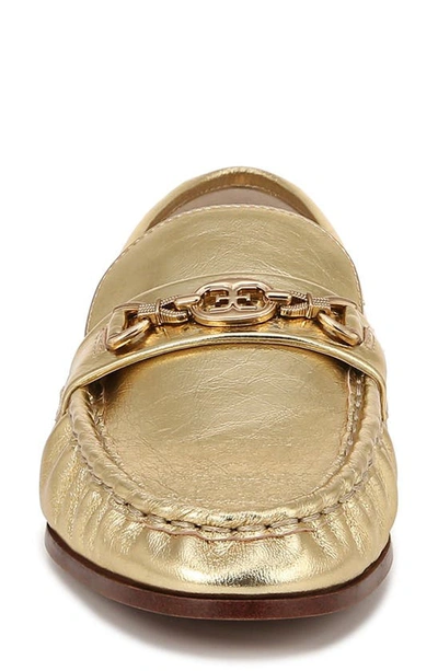 Shop Sam Edelman Lucca Loafer In Amber Gold