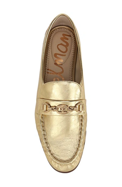 Shop Sam Edelman Lucca Loafer In Amber Gold