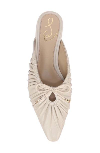 Shop Sam Edelman Julia Pointed Toe Mule In Modern Ivory