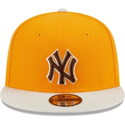Shop New Era Gold New York Yankees Tiramisu  9fifty Snapback Hat