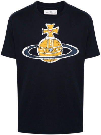 Shop Vivienne Westwood T-shirts And Polos In Blue
