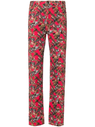 Shop Vivienne Westwood Trousers In Crazy Orb