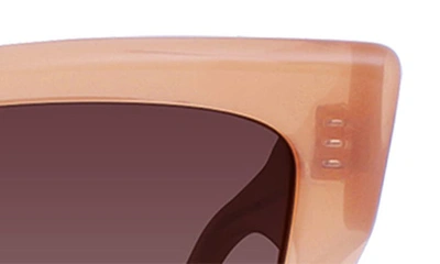 Shop Raen Marza 53mm Square Sunglasses In Papaya / Violet Gradient