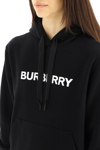 Shop Burberry Poulter Hoodie With Logo Print