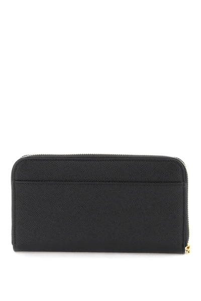 Shop Dolce & Gabbana Leather Zip Around Wallet