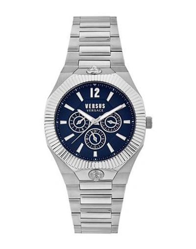 Shop Versus Versace Echo Park Multifunction Bracelet Watch Man Wrist Watch Silver Size Onesize Stainless