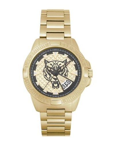 Shop Plein Sport Touchdown Bracelet Watch Man Wrist Watch Gold Size Onesize Stainless Steel