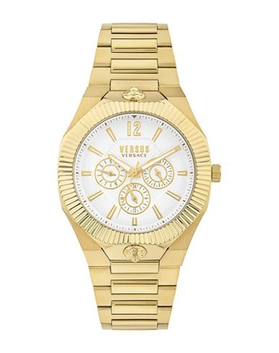 Shop Versus Versace Echo Park Multifunction Bracelet Watch Man Wrist Watch Gold Size Onesize Stainless St