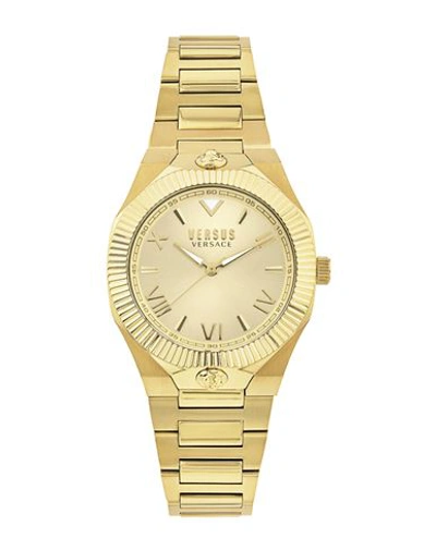 Shop Versus Versace Echo Park Bracelet Watch Woman Wrist Watch Gold Size Onesize Stainless Steel