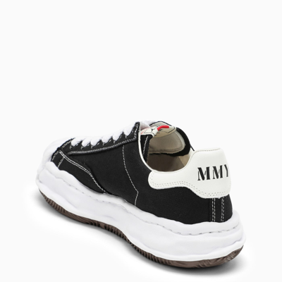 Shop Miharayasuhiro Maison Mihara Yasuhiro Black Canvas Blakey Low Top Sneakers