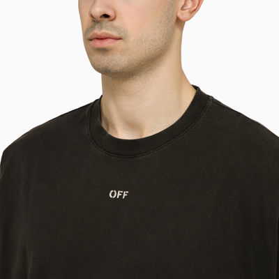 Shop Off-white Off White™ Black Caravaggio Mery Print T Shirt