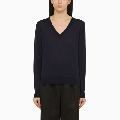 Shop P.a.r.o.s.h . Blue Wool And Cashmere Sweater